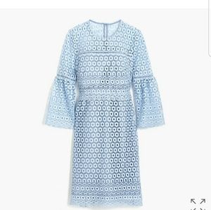 J crew eyelet flutter sleeve dress. Sz 16
